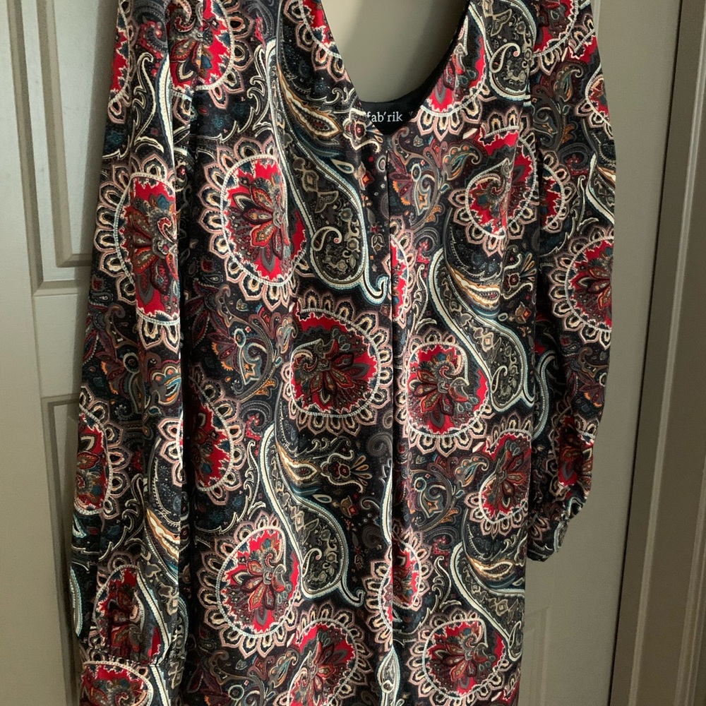 PRINTED FABRICK DRESS - Picture 3 of 4